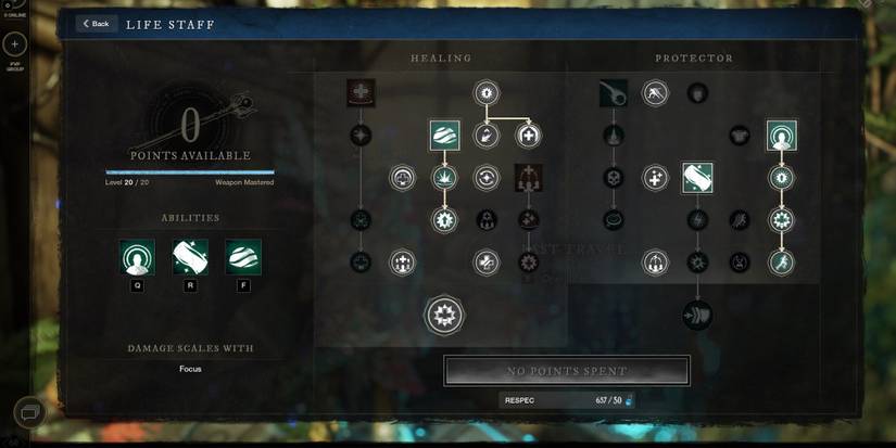 New World Void Life Staff Tree