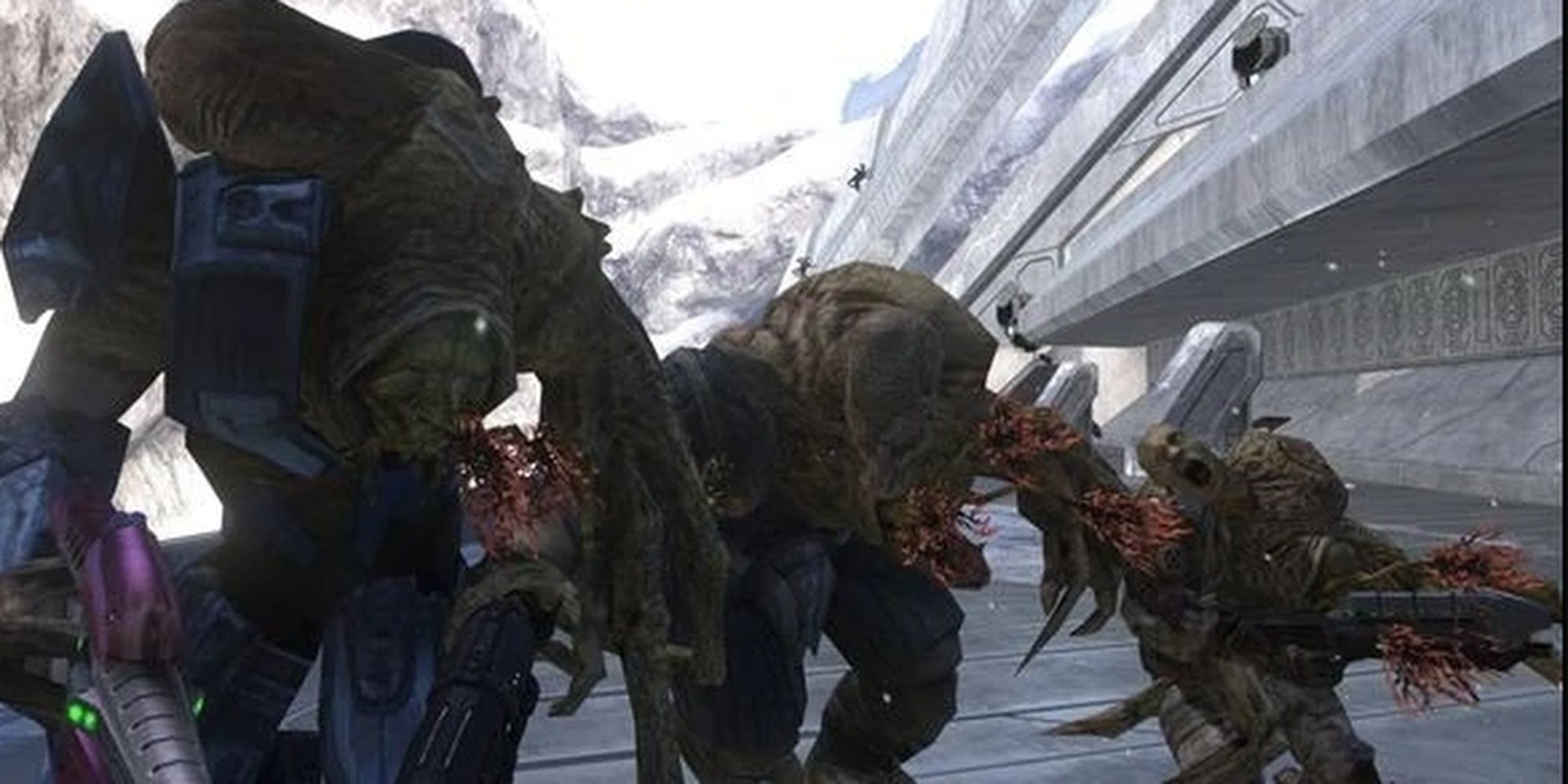 Halo: Combat Form Flood Comprised Of Covenant Elites And Human Marines