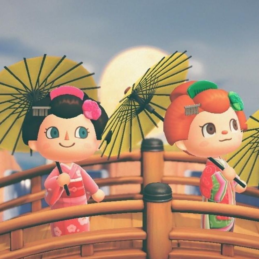 Animal Crossing New Horizons  - парик гейши