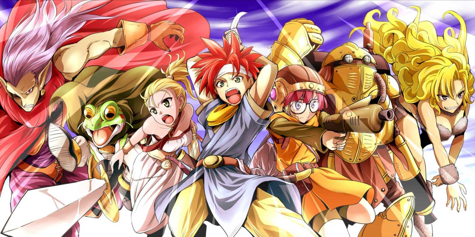 Key art of the cast from Chrono Trigger.