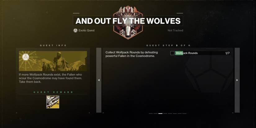 Destiny 2 Gjallarhorn Quest Wolfpack Rounds Step