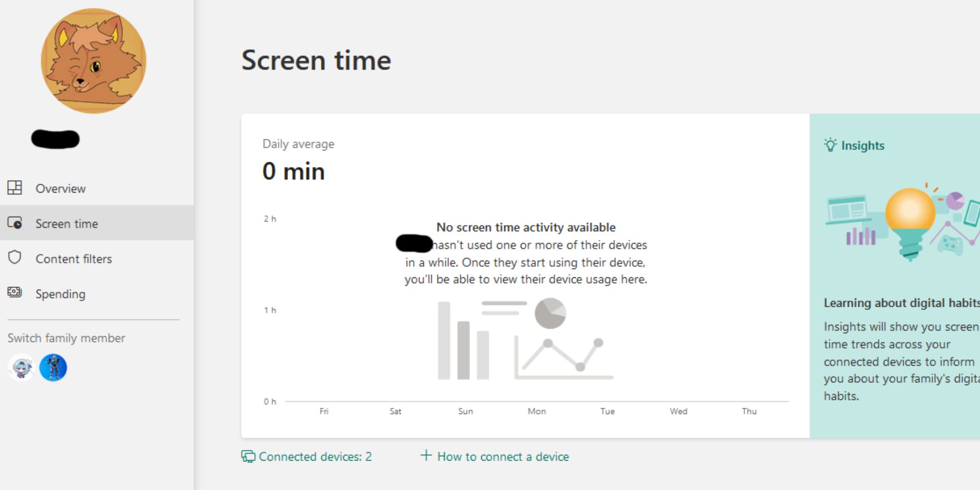 Microsoft Screen Time Limitations on the Site
