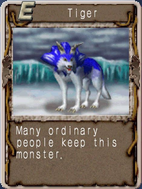 Monster Rancher 2 tigers