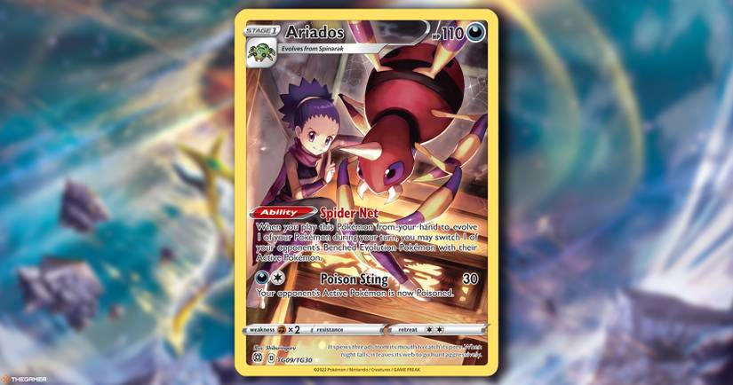 ariados pokemon card value 2022 TG09/TG30 Trainer Gallery Ultra Rare  Brilliant Stars  Near  CardNest Colorless Retreat Cost Ariados 103 - Reverse Holofoil