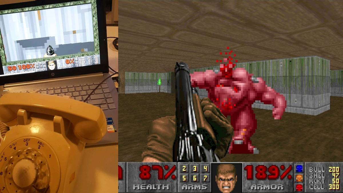 Doom Creator Tweets Latest Advancement: Doom Controlled By A Rotary Phone