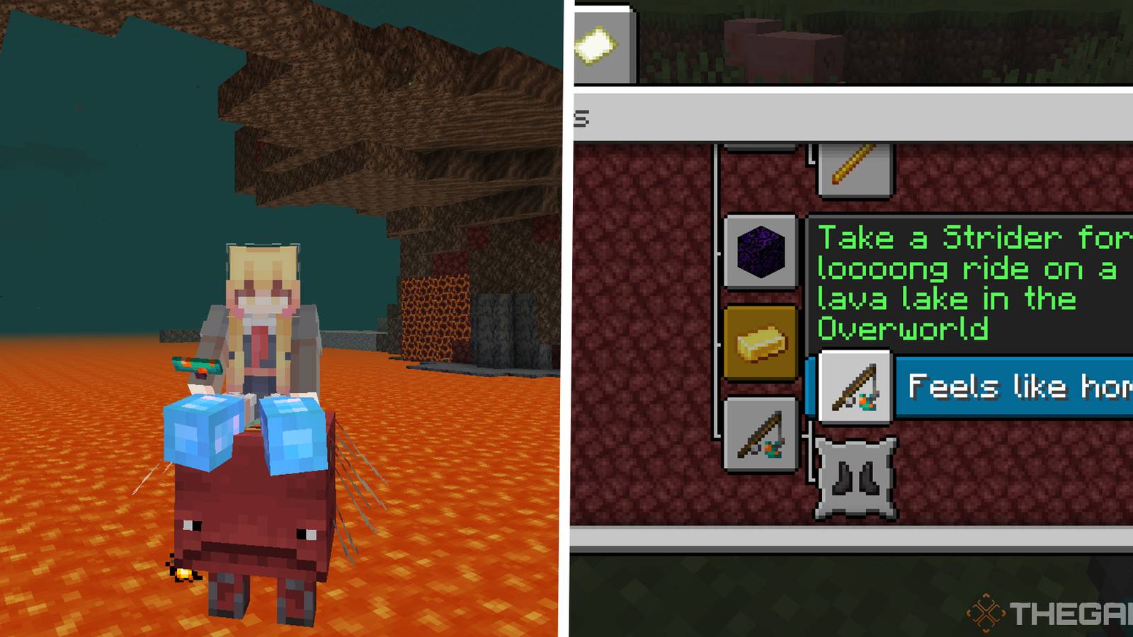 Minecraft: How To Tame And Ride A Strider
