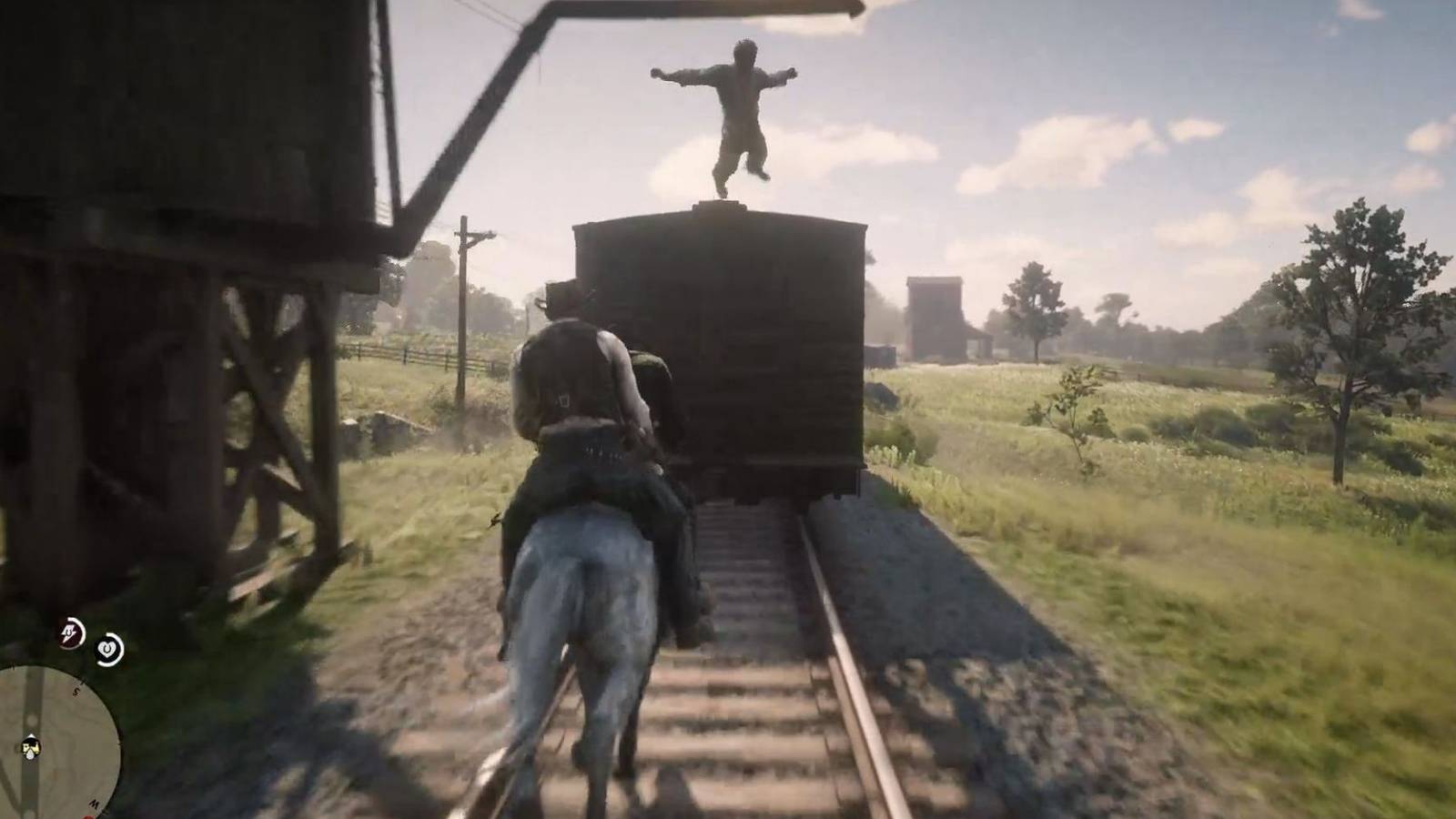 Red Dead Redemption 2 Railway Workers Actually Build Tracks
