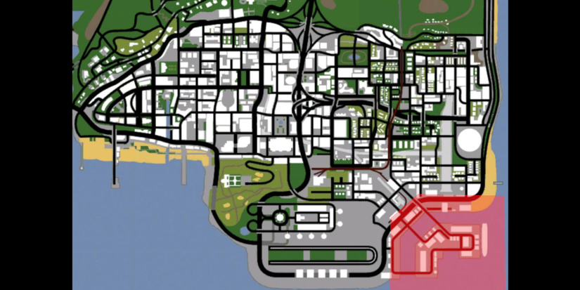 GTA San Andreas Ocean Docks Map