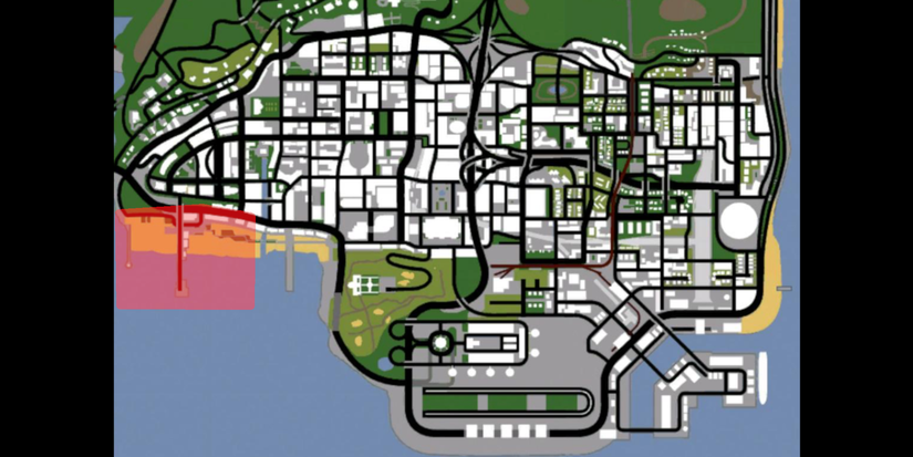 GTA San Andreas Santa Maria Map