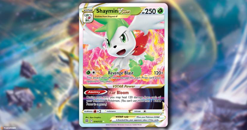 Exclusive Pokemon TCG Sword & Shield: Brilliant Stars Card Previews - Shaymin  VSTAR, Mimikyu V, Entei V, And More