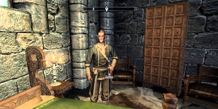 enthir standing in bedroom