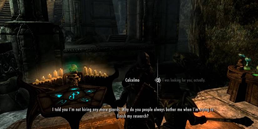 player speaking with calcelmo