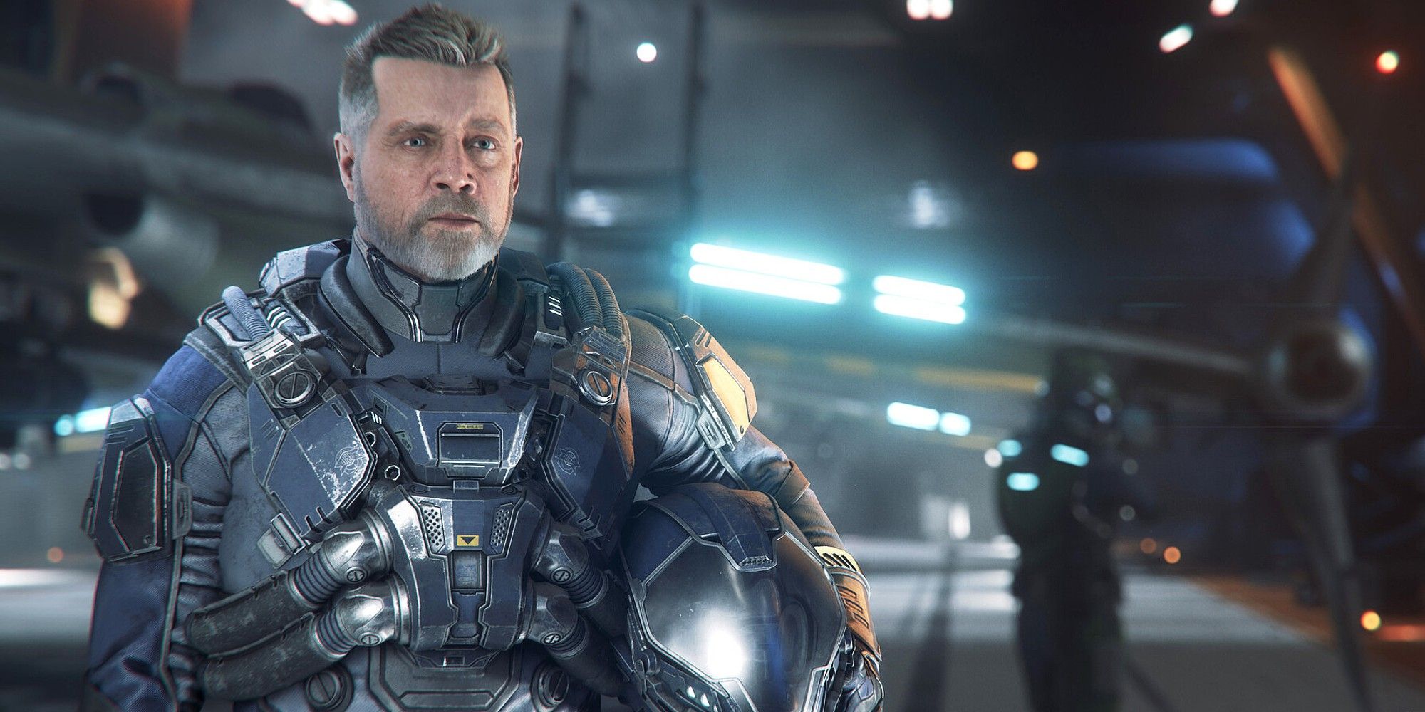 Cena de Squadron 42, o modo história de Star Citizen.