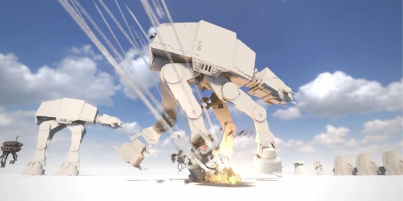 Teardown AT-AT Explosion Falling