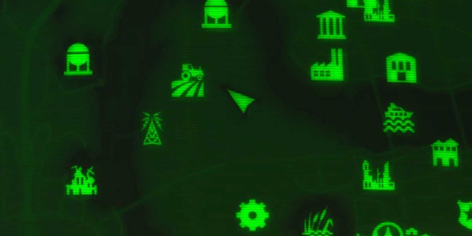 The UFO Crash Site On The Map in Fallout 4.