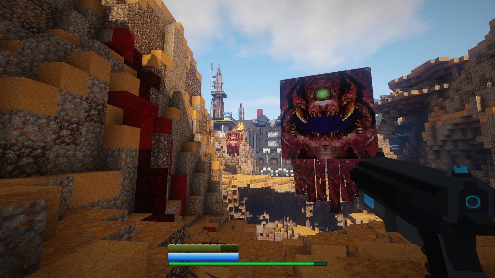 Shoot Demons Into Cubes With This Doom Mod For Minecraft