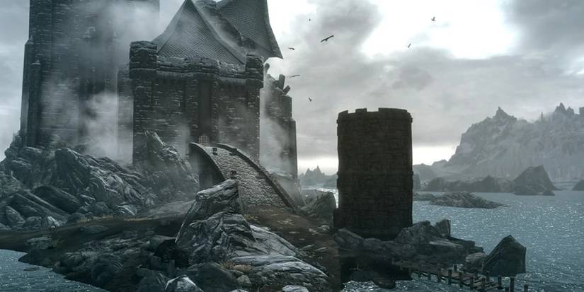 exterior of castle volkihar