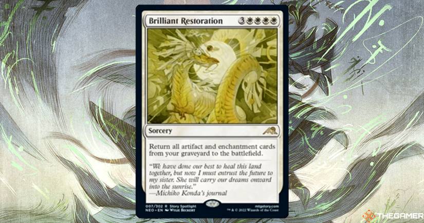 List Cards Magic: The Gathering - The Restoration Of Eiganjo // Architect Of Restoration (034) - Kamigawa: Neon Dynasty Rare Card MTG Card List Cards Magic: The Gathering - The Restoration Of Eiganjo // Architect Of Restoration (034) - Kamigawa: Neon Dynasty Rare Card MTG Card