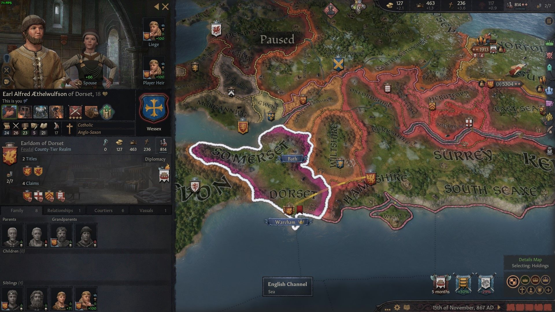 CRUSADER KINGS 3 АЛЬФРЕД ДОРСЕТСКИЙ