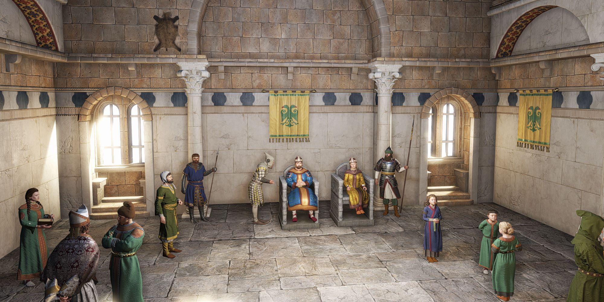 CRUSADER KINGS 3 ROYAL COURT изображение зала суда