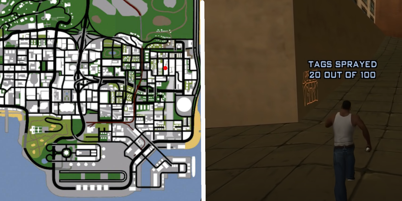 GTA San Andreas East Los Santos Tag Location 4