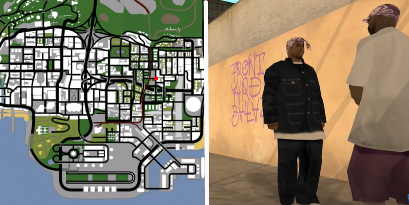 GTA San Andreas Tag Location East Los Santos 2