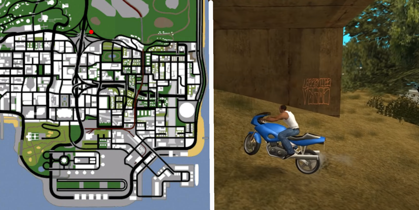 GTA San Andreas Tag Location Mulholland 1