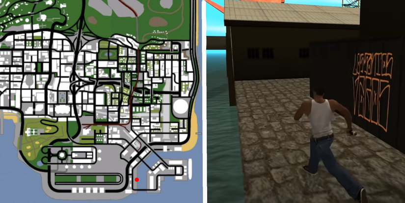 GTA San Andreas Tag Location Ocean Docks 5
