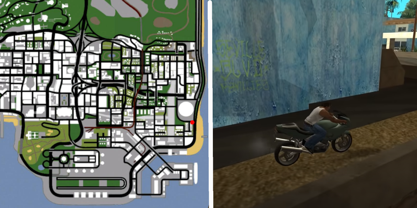 GTA San Andreas Tag Location Playa del Seville 1