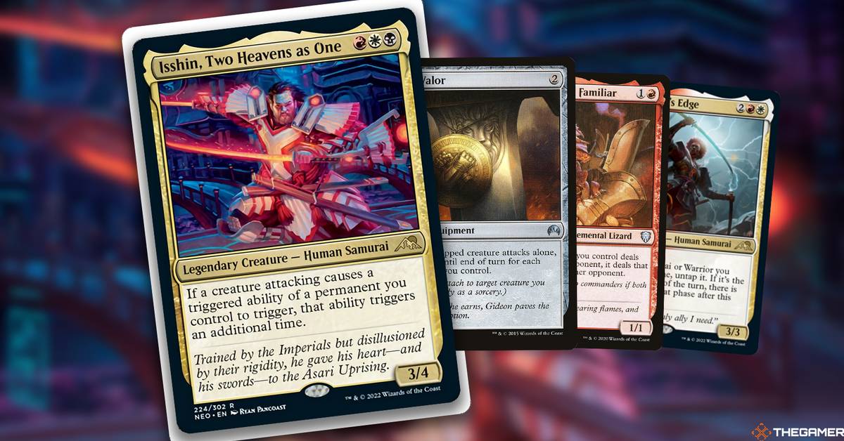 mtg isshin two heavens as one commander deck EDH Deck Isshin, 100 Magic Cards Custom Deck Powerful Combat Attack Magic The Gathering: Isshin, Two