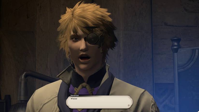 Alchemist GuildMaster Severian Speaking in Final Fantasy 14.