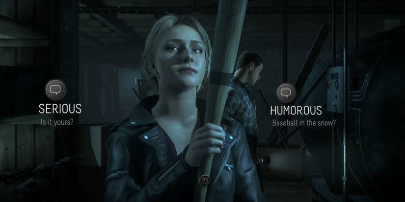 Until Dawn Screenshot Of Sam Decision