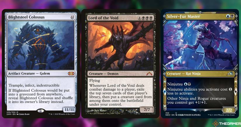 dragon deck commander mtg Kamigawa Neon Dynasty Satoru Umezawa Standard Deck Protector Sleeves  (100ct) for Magic: The Gathering main image 1