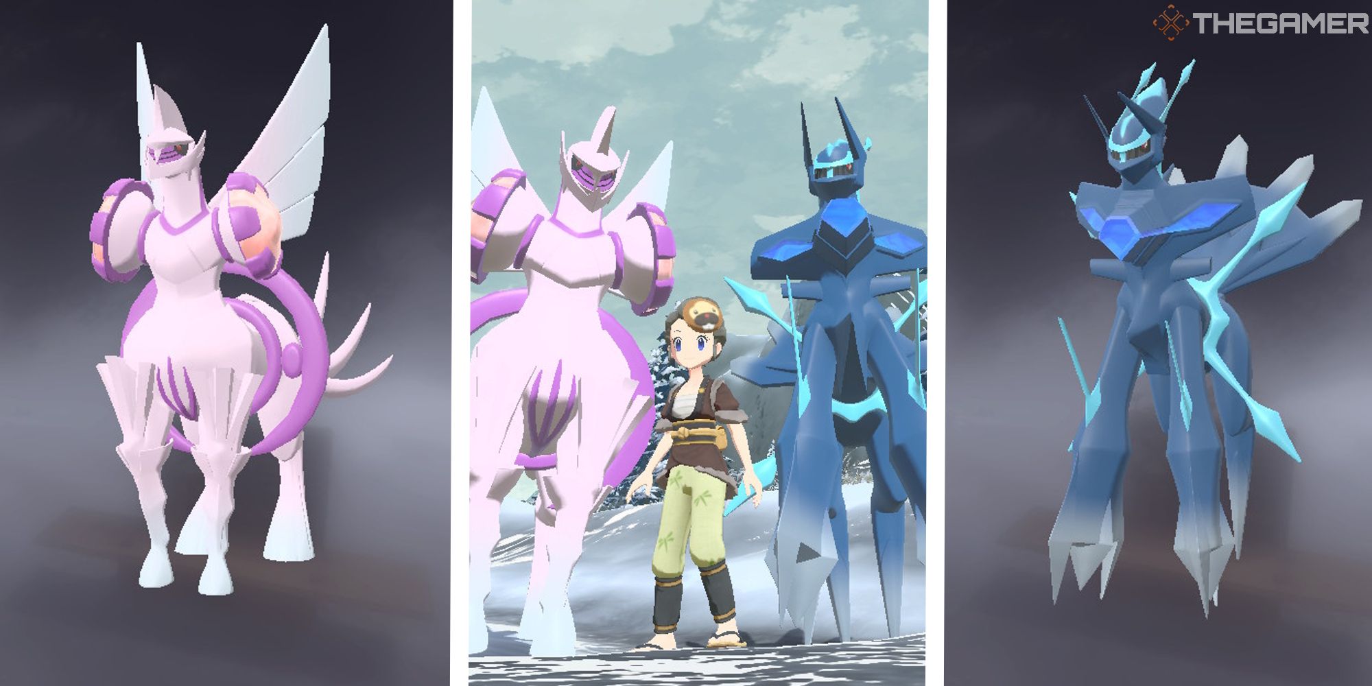 Dialga Giratina and Palkia meet their father, Arceus after 4 billion y