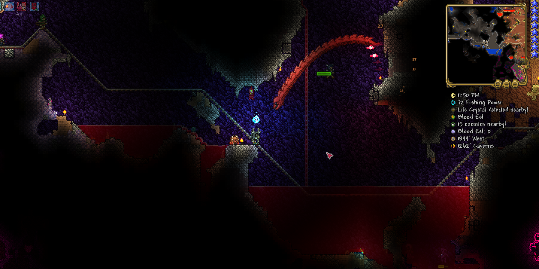 My underground Forge (Lava-powered) : Terraria