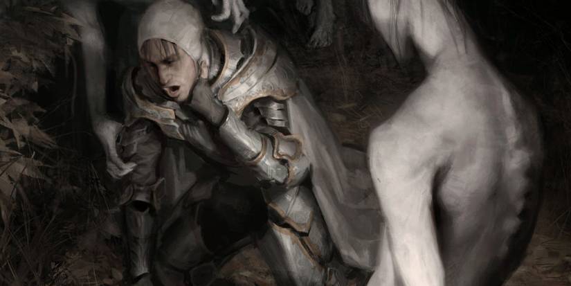 Fighter suffocating in position.