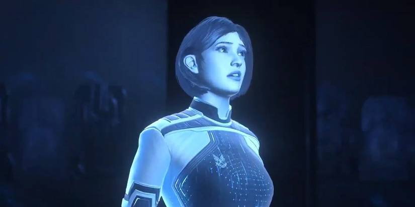 Halo Infinite screenshot of the AI known as the Weapon.