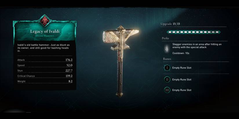 Ivaldi Anvil Every New Weapon In AC Valhalla: Dawn Of Ragnarok