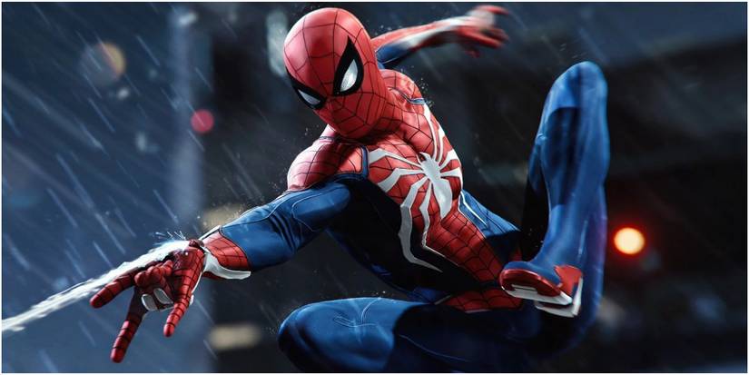 Spider Man webslinging