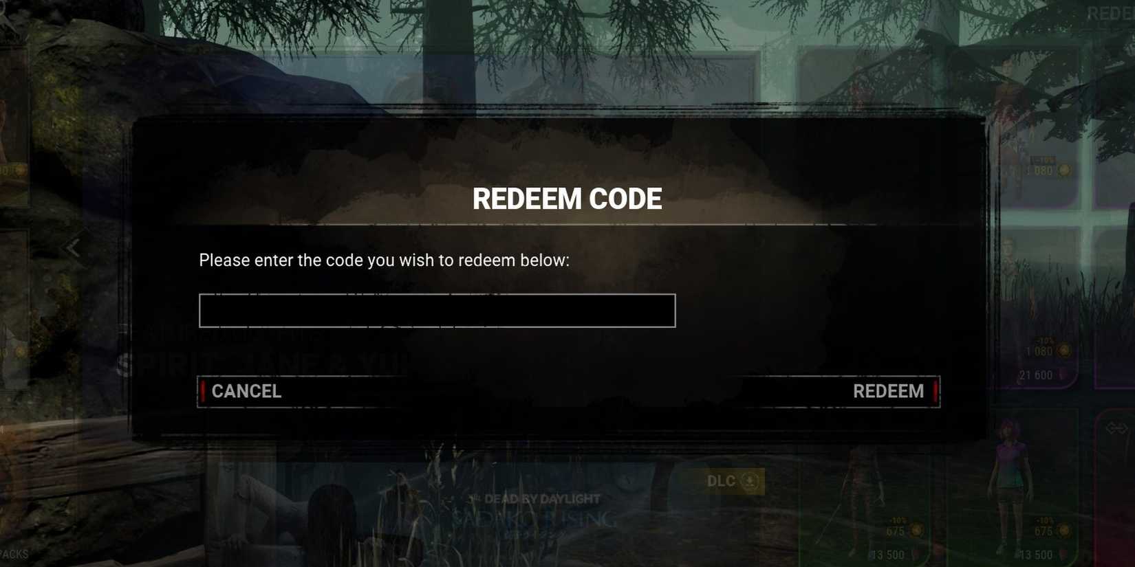 Dead By Daylight: Freebie Codes