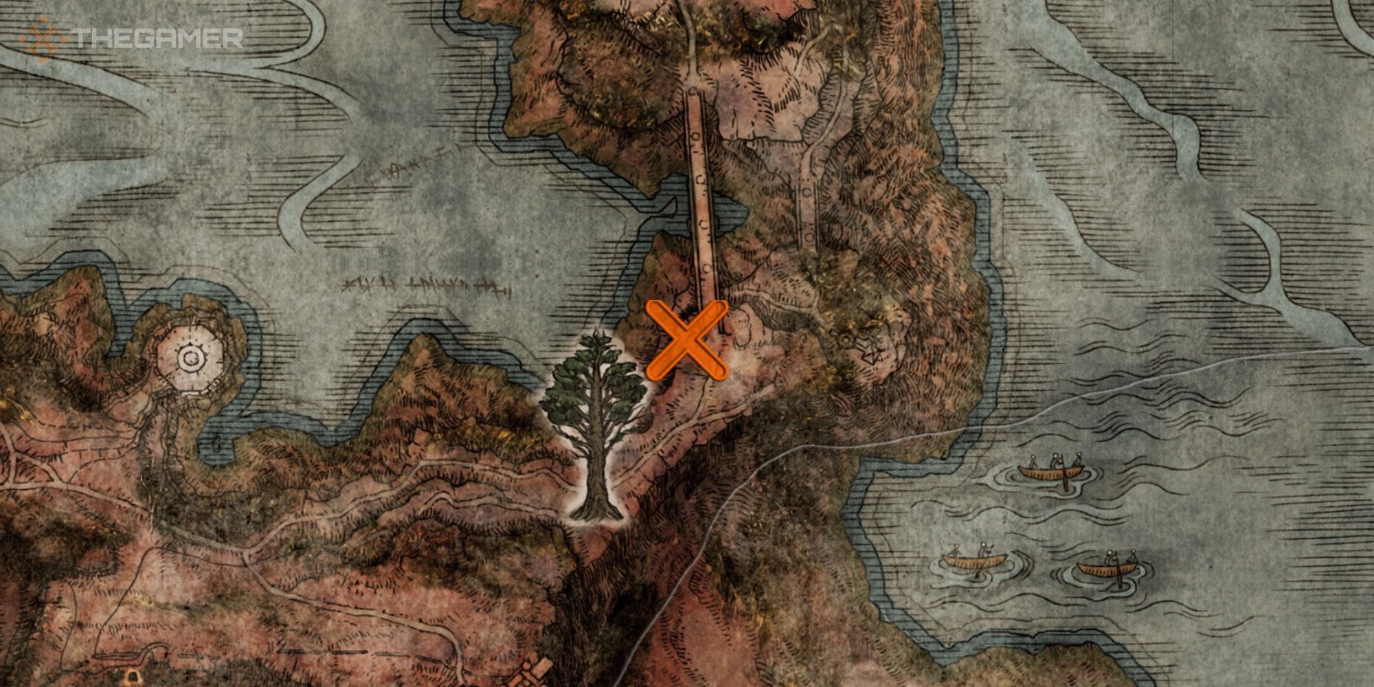 Map showing the location of the Bestial Constitution Incantation in Elden Ring