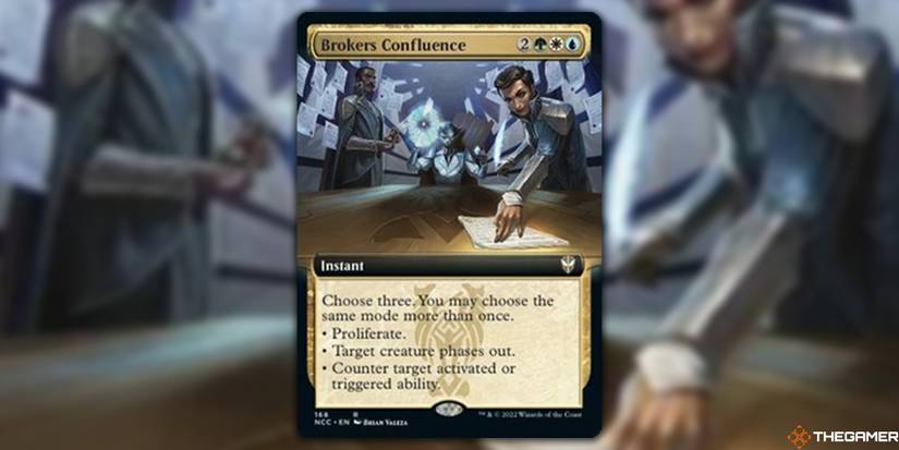 brokers cards mtg Magic The Gathering - Streets of New Capenna - Charm 1 deck box (can hold 100 sleeved cards) Broker, 21 cards | Magic: