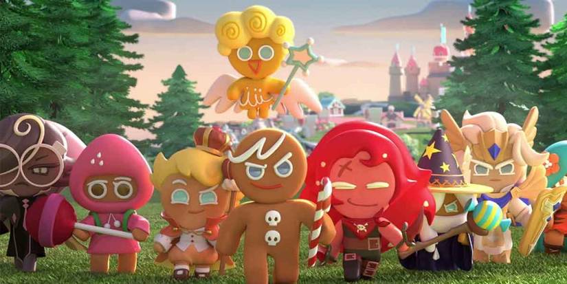 The Cookie Team Marches Across The Field