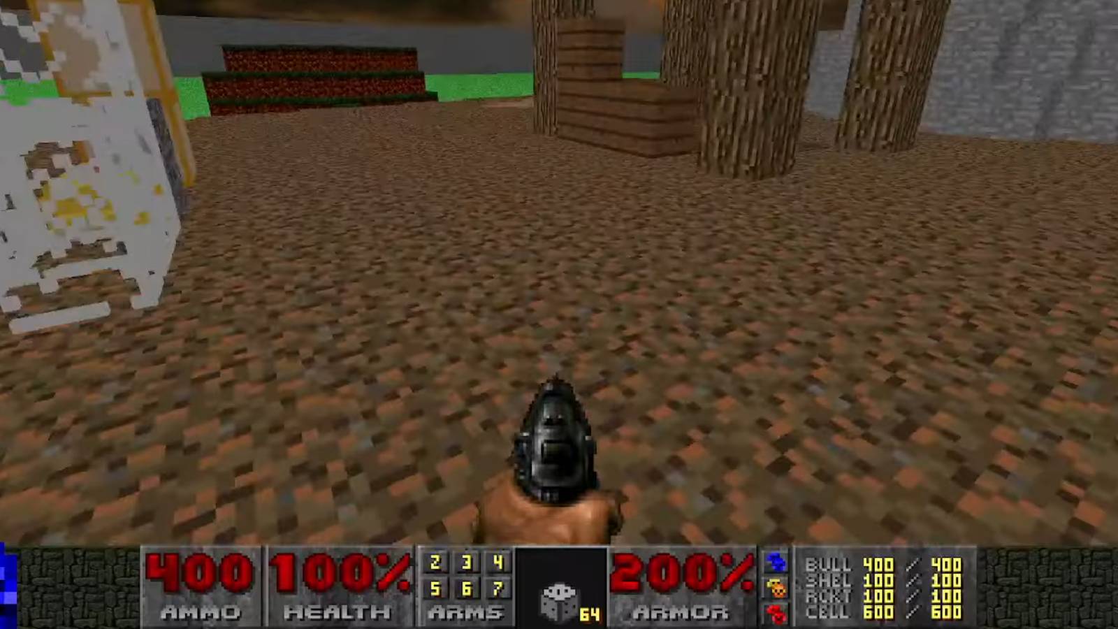 Doom Mod Brings Minecraft Blocks To Game