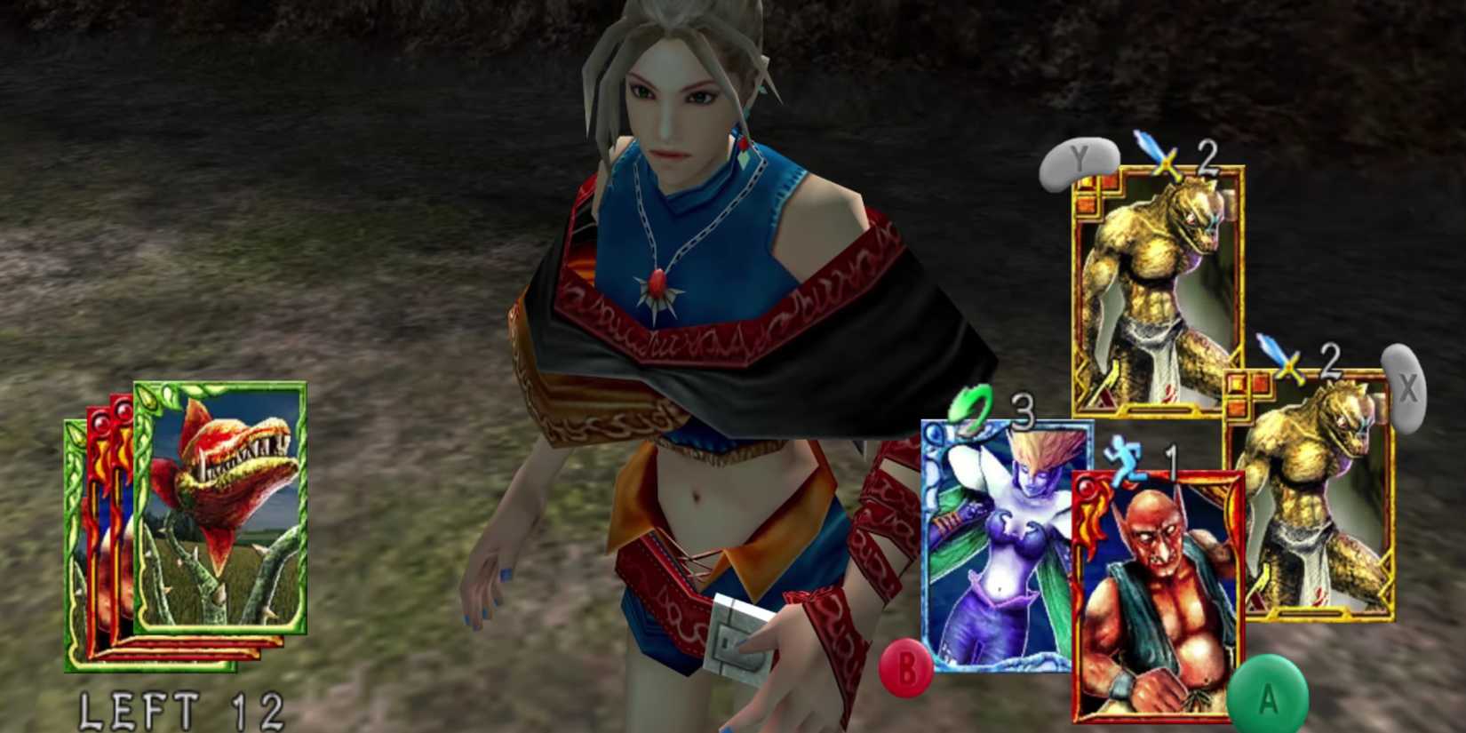 Combat screen from Lost Kingdoms.