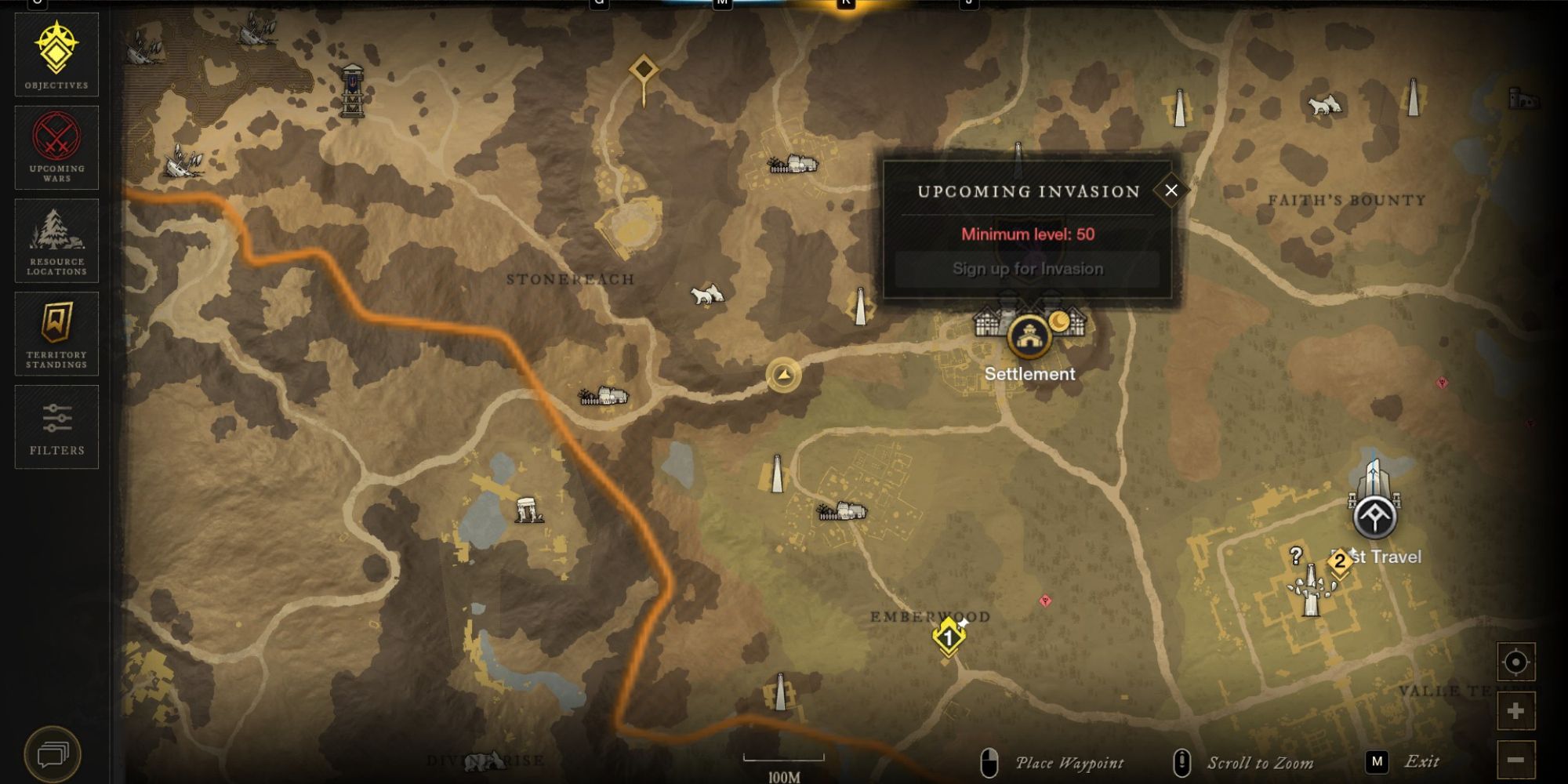 new world upcoming invasion on map