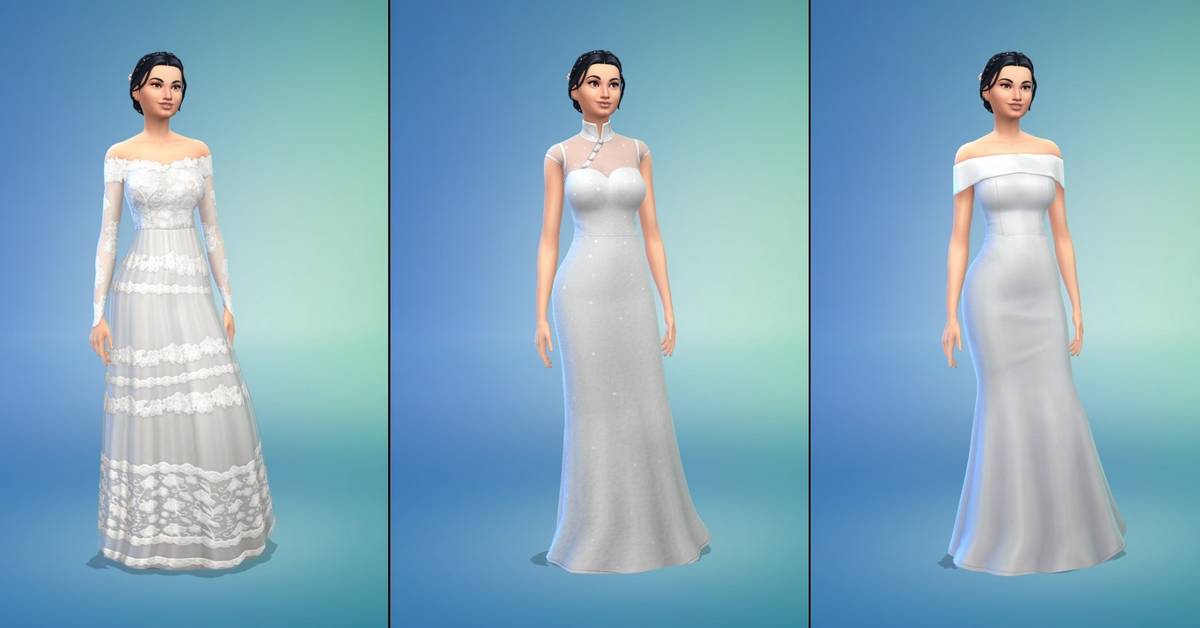 sims 4 bridesmaid dresses shes getting married!! what wedding dress suits her best? :) : r/Sims4