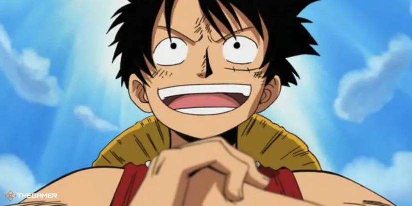 Monkey D. Luffy pounding one fist into the palm of his other hand