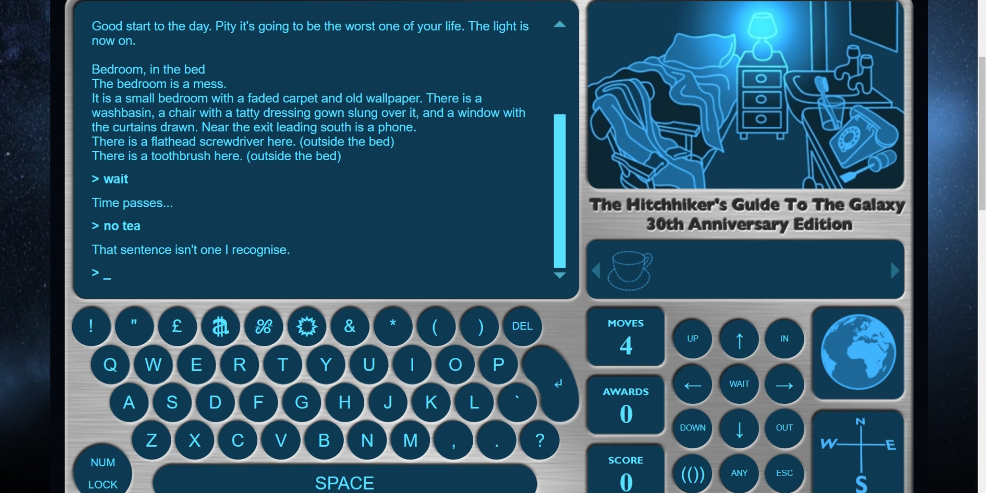 Top 10 Text Adventure Games The Hitchhiker's Guide to the Galaxy