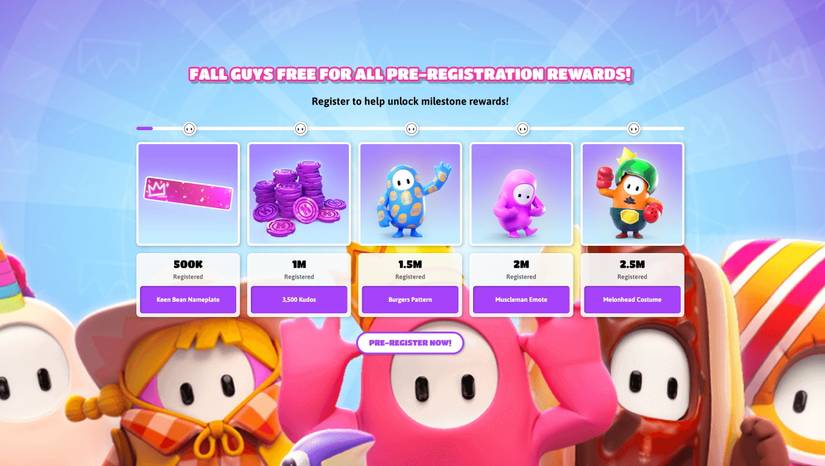 How To Get Free Rewards By Pre-Registering For Fall Guys